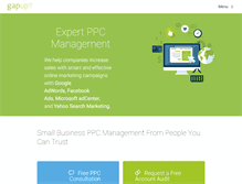 Tablet Screenshot of gapup.com
